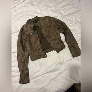 Lioness Bella Moto Jacket Chocolate